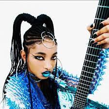 willow smith with guitar in hand